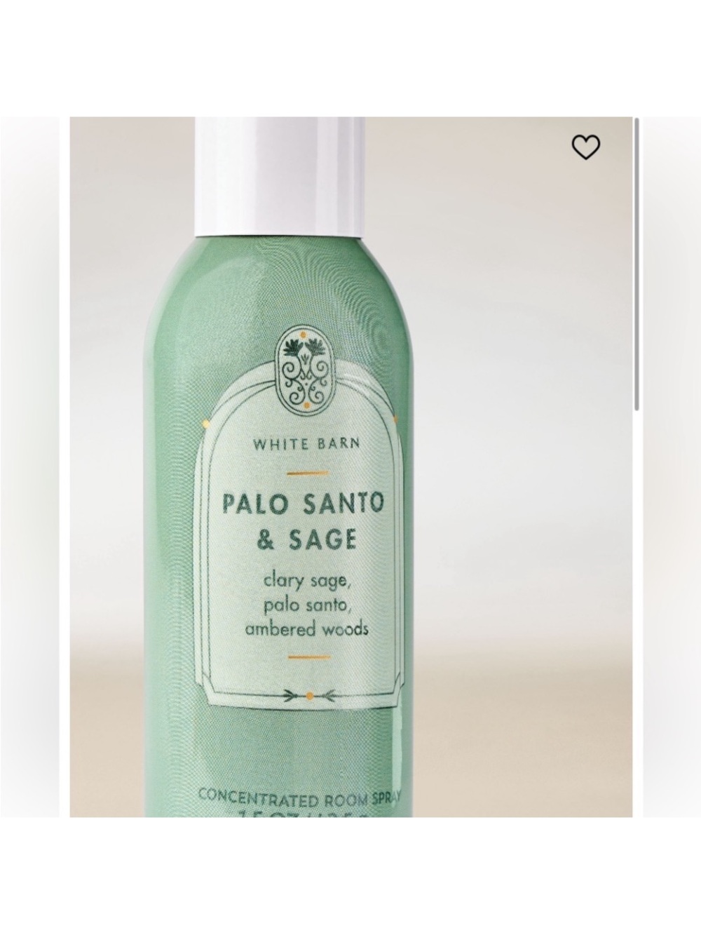 🎆 White Barn Palo Santo & Sage Room Spray - Picture 3 of 6